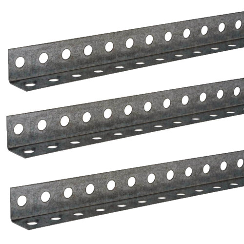 Punched Angle (3 PACK) Zinc Plated 1-1/4\ Punched Angle (3 PACK) Zinc Plated 1-1/4\