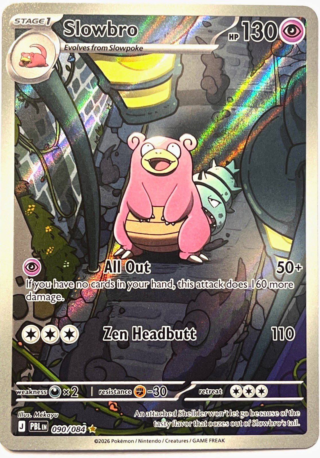 Slowbro 090/084 IR NM Pitch Black Pokemon TCG