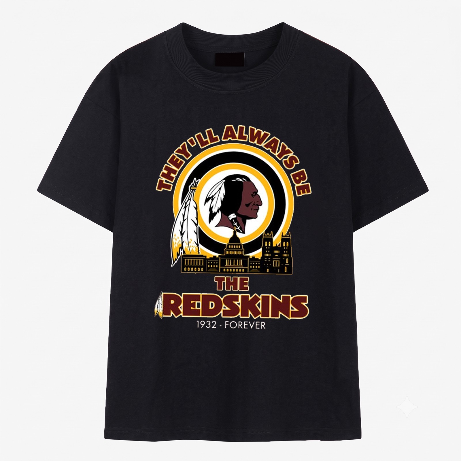 Washington Redskins 1932 - Forever Football TShirt - Size S to 5XL