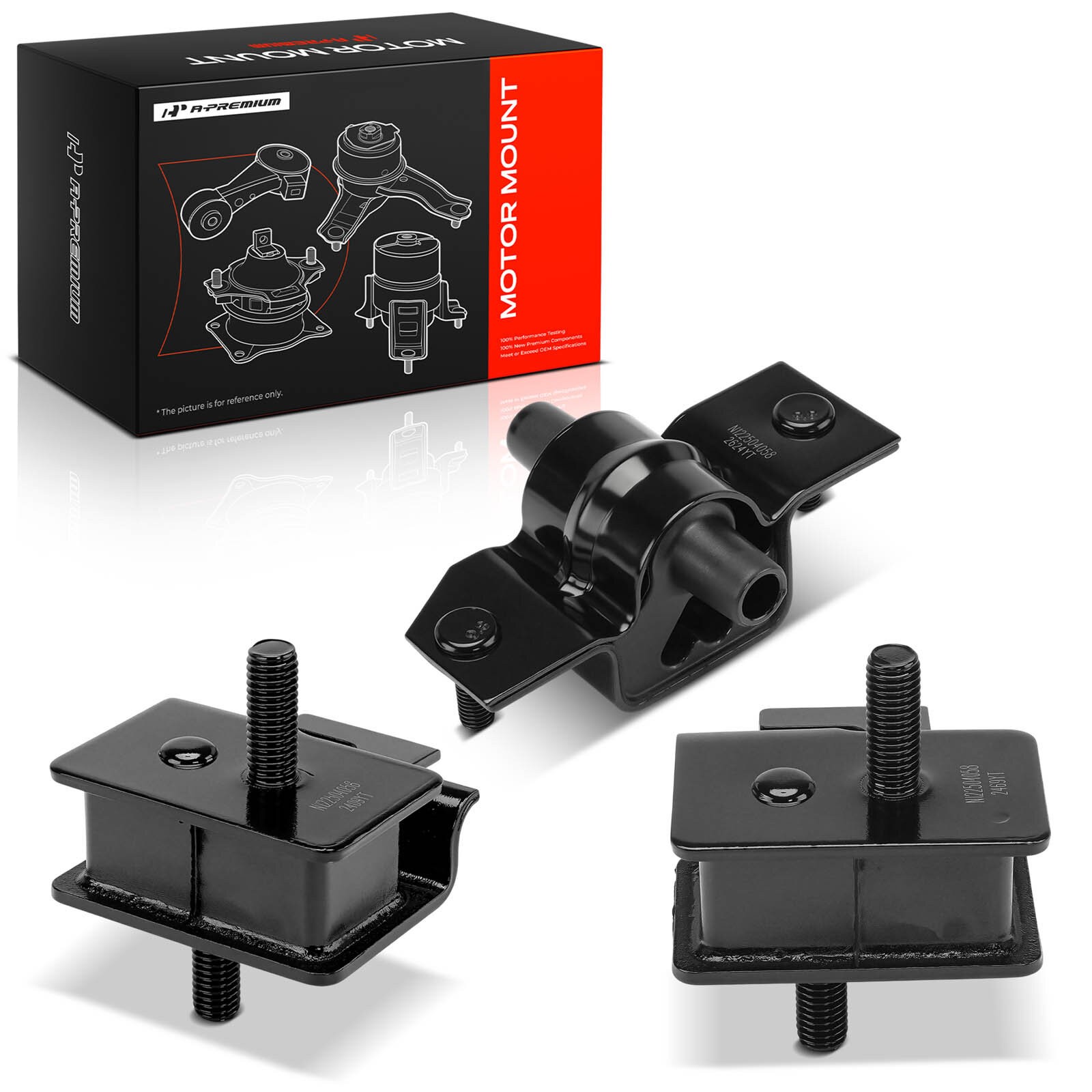 A-Premium 3x Engine Mount & Transmission Mount for Dodge Dakota 1989 Ramcharger