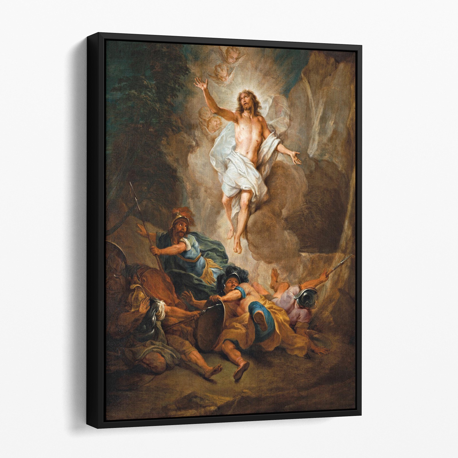 The Resurrection of Christ by Nicolas Bertin Jesus Bible Canvas Wall Art Print
