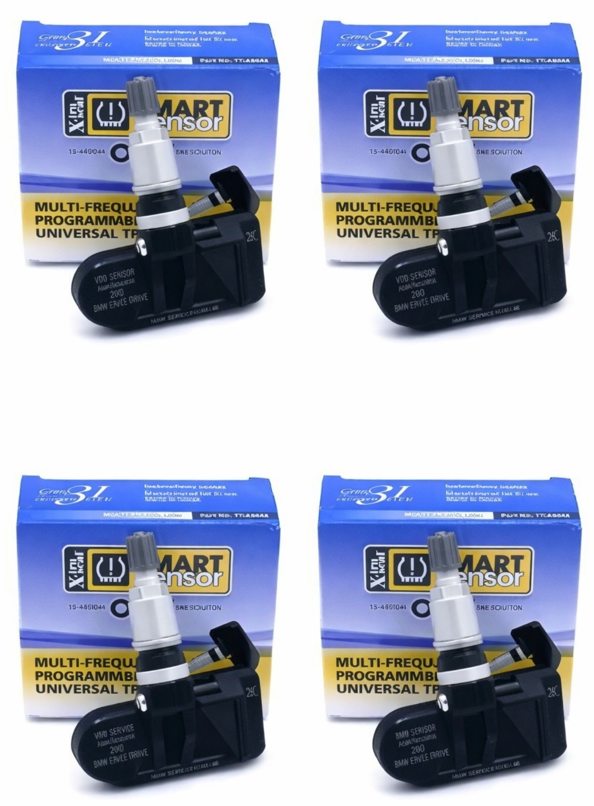 (4 PACK)$24 EACH SMART SENSOR Xtra Seal METAL TPMS 31 Inc (17-43041, 17-43042)