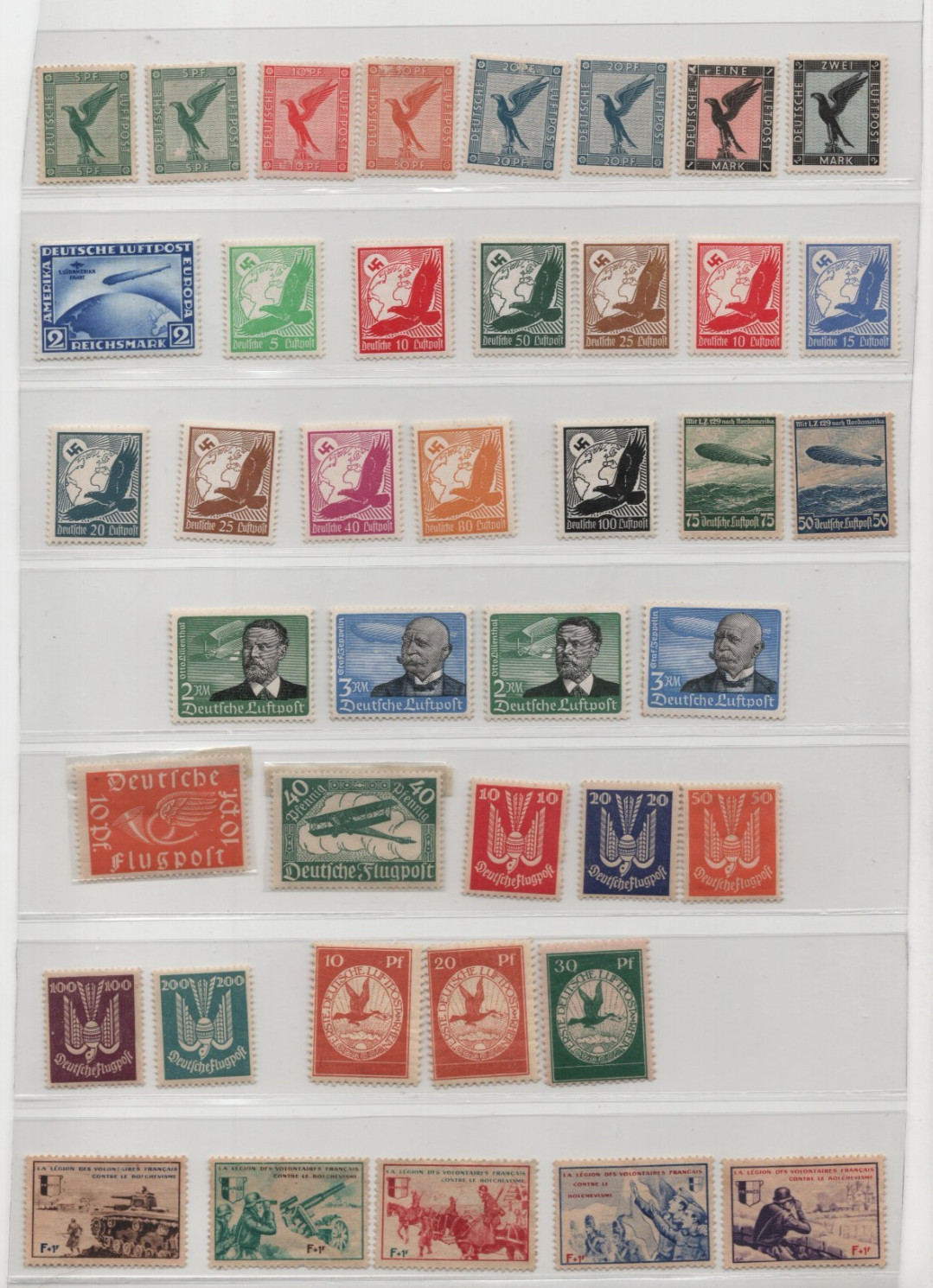 Germany 1912-1938 Collection Of 41 Mint Mostly Hinged Some Never Hinged
