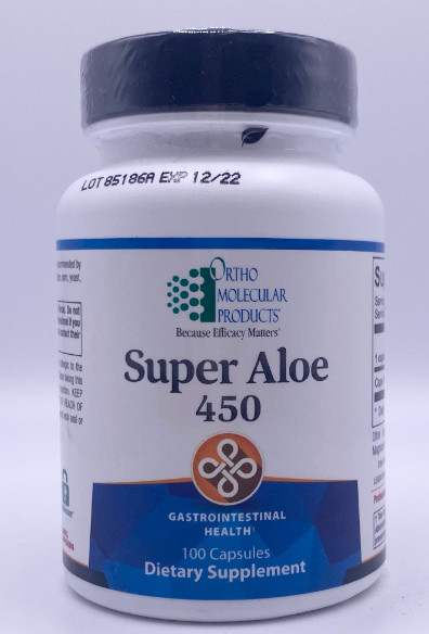 Ortho Molecular Products Super Aloe 450 - 100 Caps