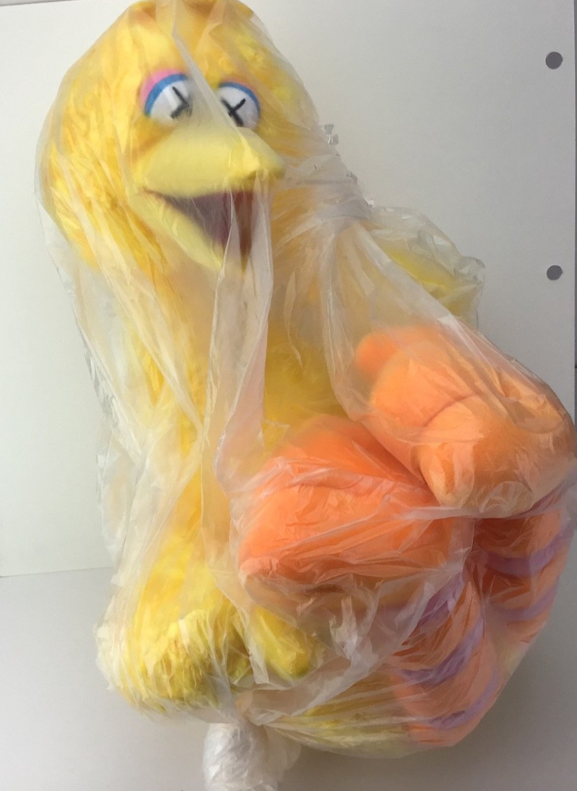 KAWS x UNIQLO Sesame Street Limited Edition Plush Stuffed Animal Set Medium 2018