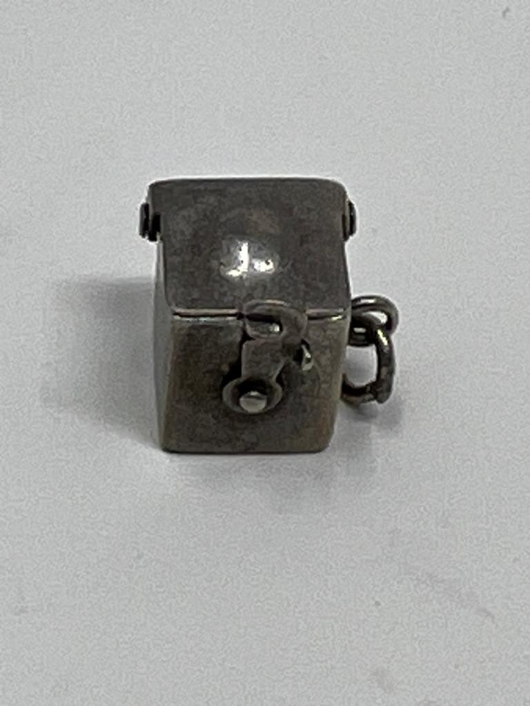 Vintage Sterling Silver Mechanical Pop Up Perfume Bottle Charm Working 1.9g Vintage Sterling Silver Mechanical Pop Up Perfume Bottle Charm Working 1.9g