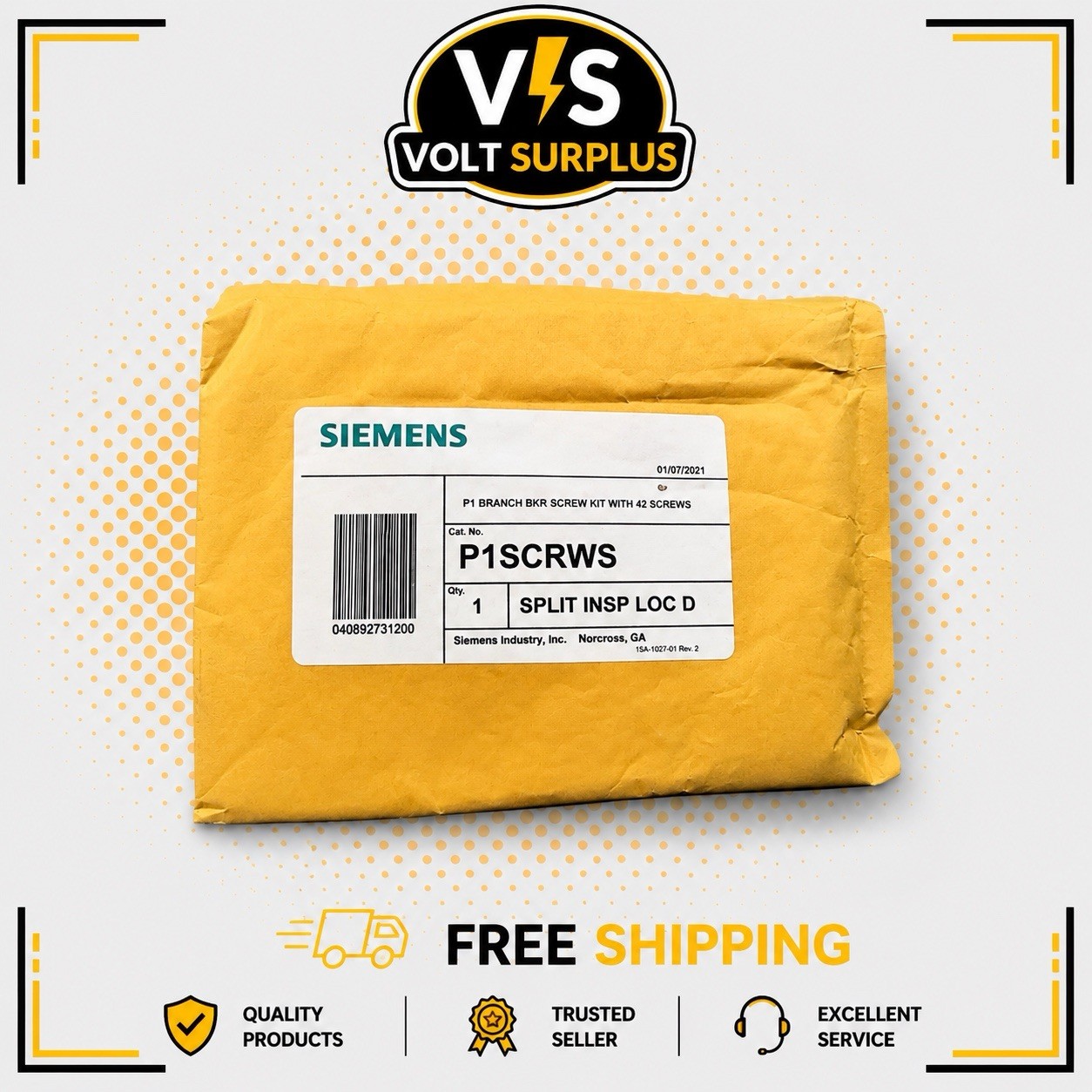 🌕(QTY 42 Screws) Siemens P1SCRWS Branch Breaker Screw Kit Panelboard Hardware