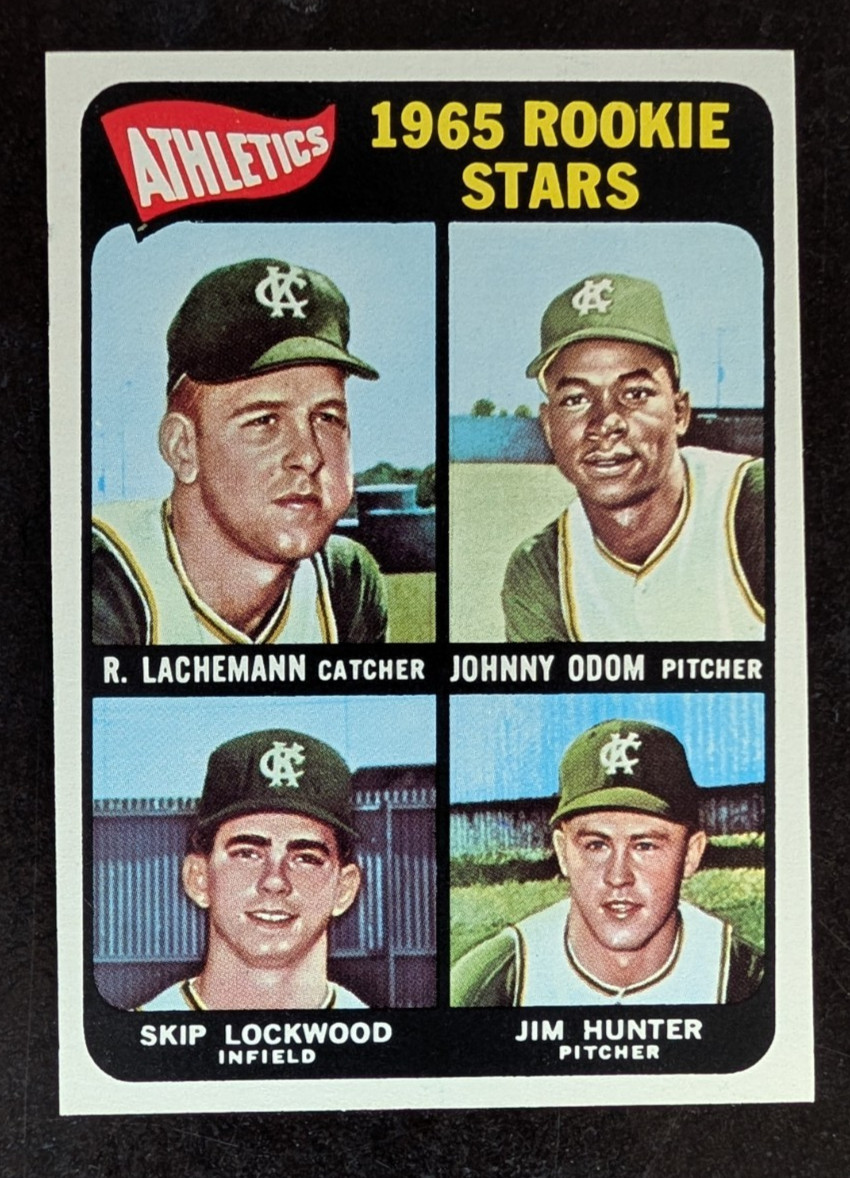 1965 Topps Set-Break #526 Athletics Rookie Jim Hunter HI# NRMT no creases 1965 Topps Set-Break #526 Athletics Rookie Jim Hunter HI# NRMT no creases