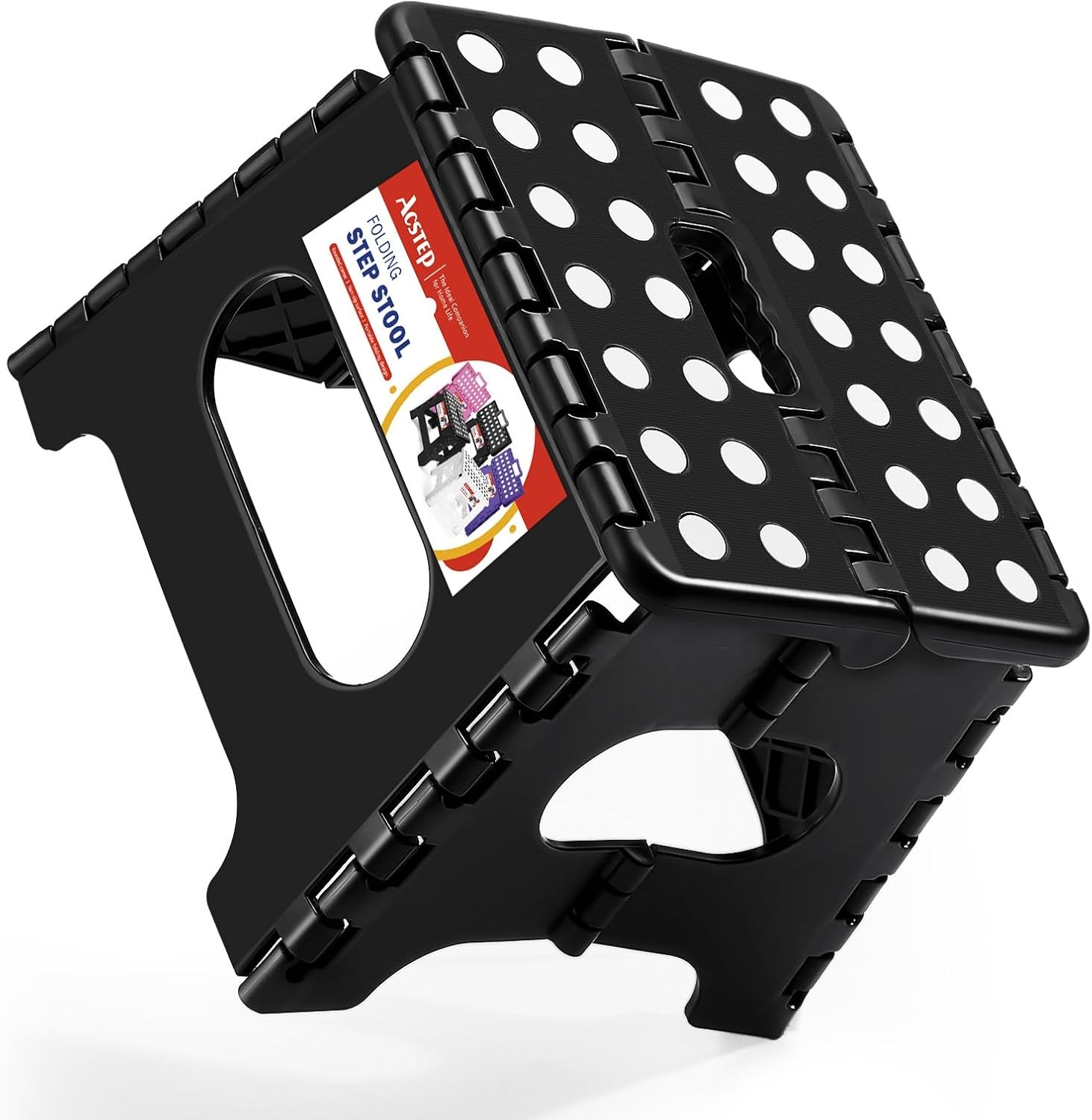 Portable Kids Step Stool, Sturdy Folding Foot Stool Ideal for Kitchen Scenarios