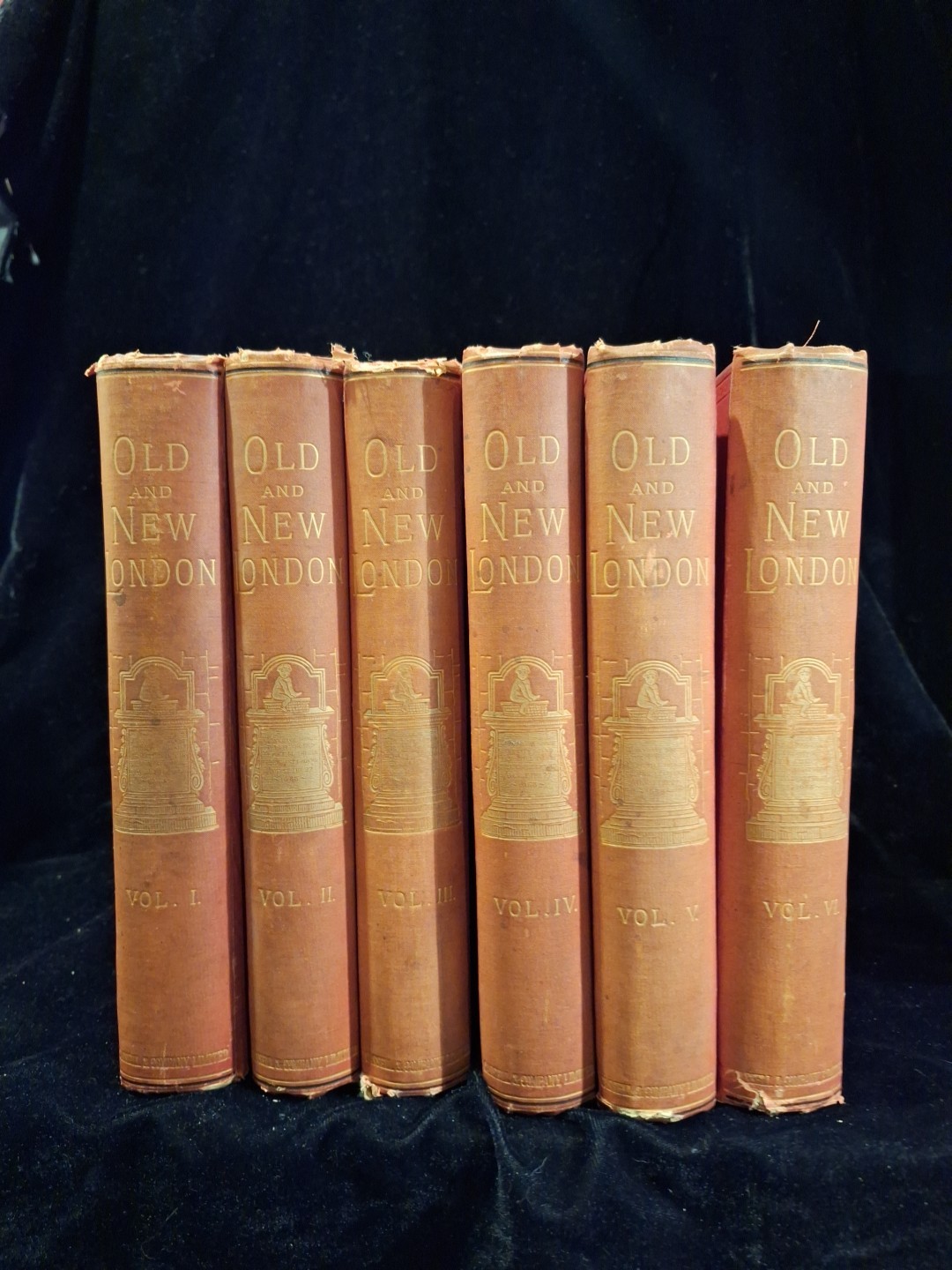 Old New London 6 Volume Set History People Places Illustrated Walford Thornbury