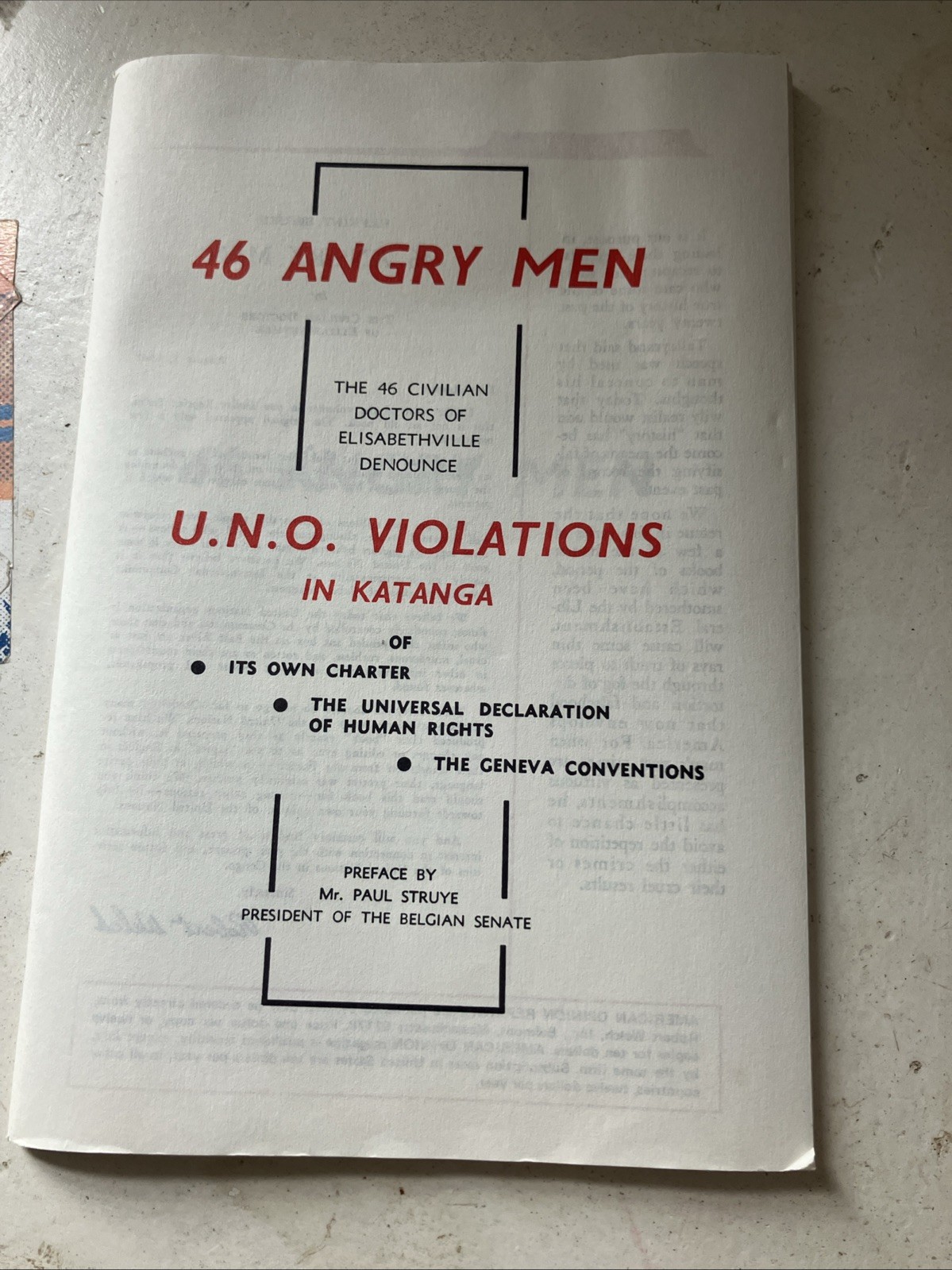 46 Angry Men U.N.O Violations In Katanga Book That Exposes UN Atrocities