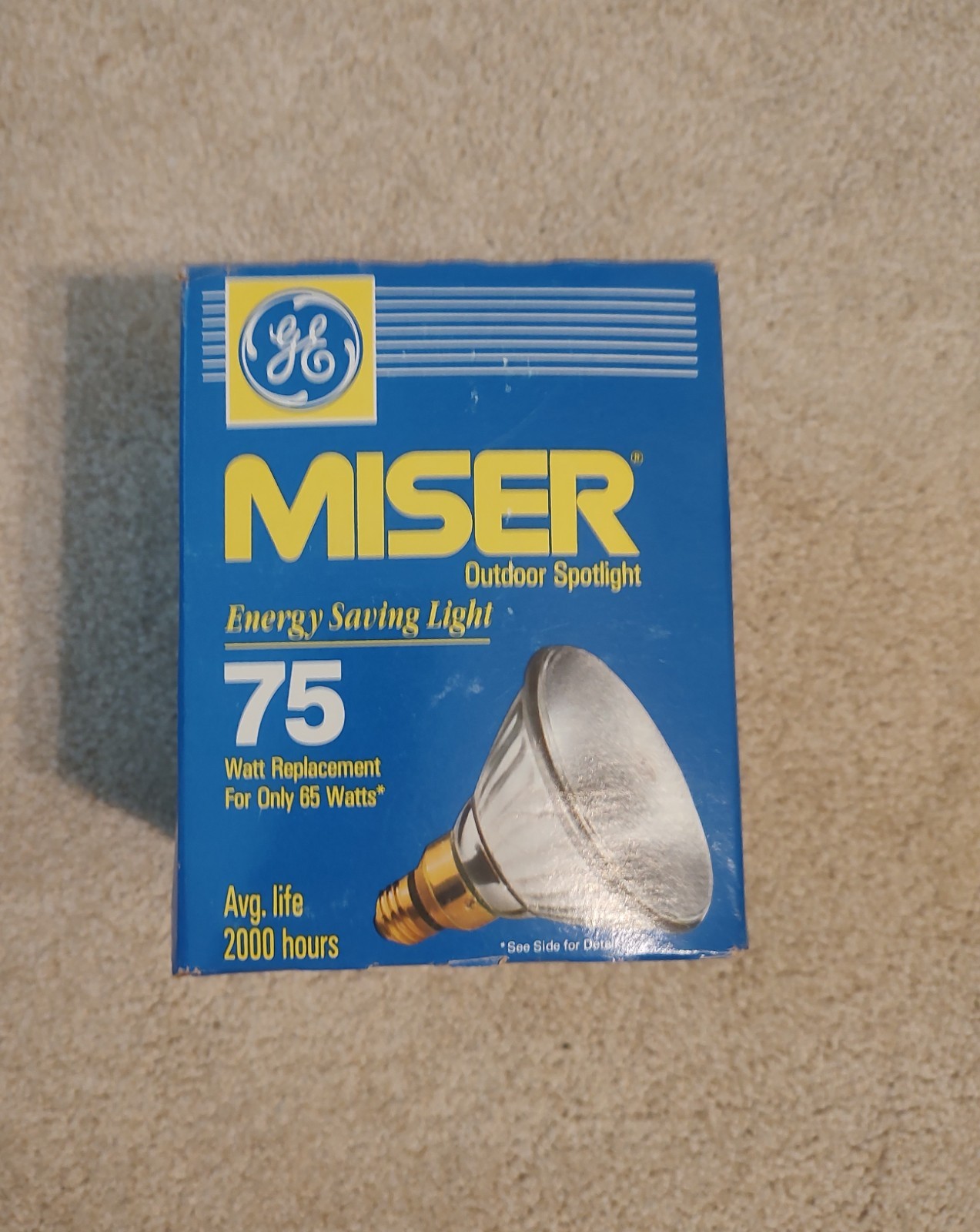 Vintage GE “Miser” - 75 Watt - Outdoor Spot Light