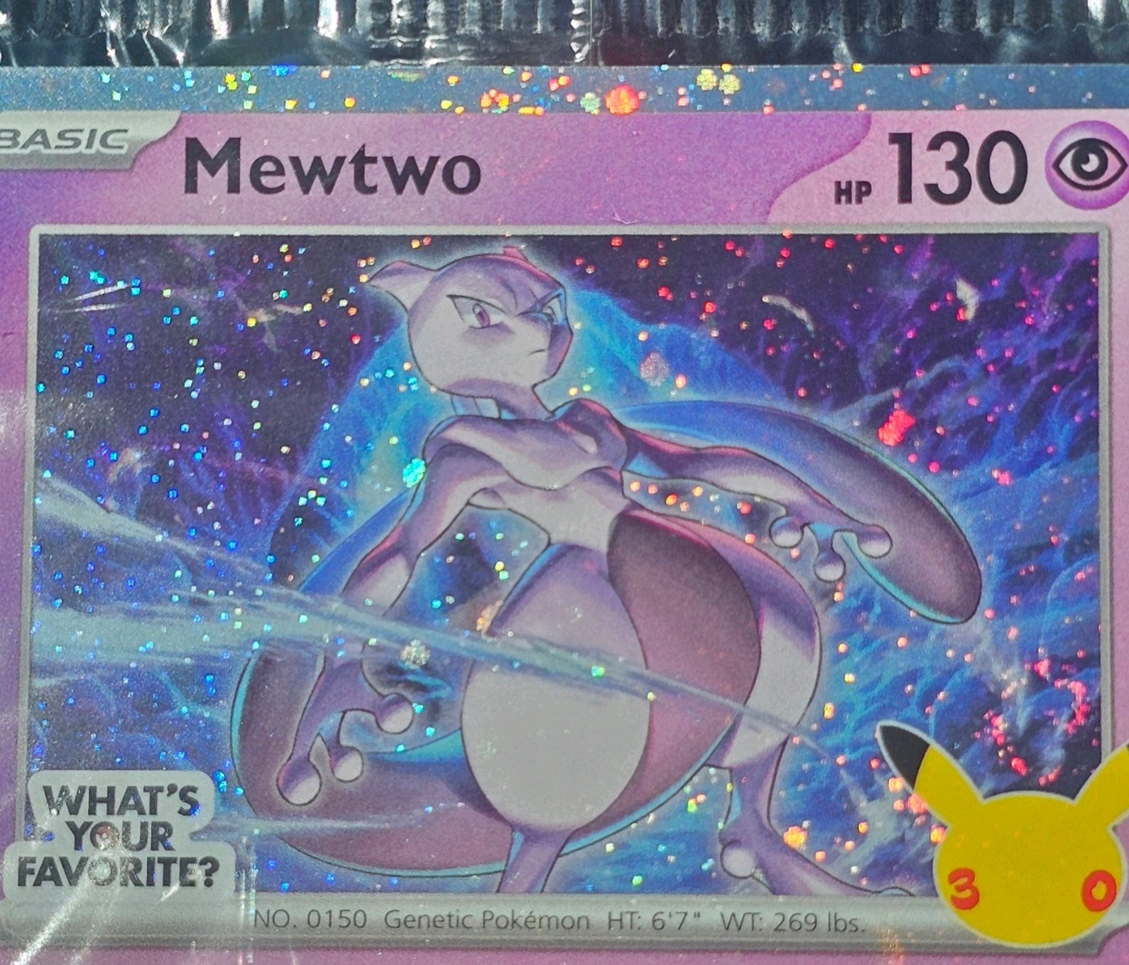 Target Mewtwo Pokemon Promo Family Event 30th Anniversary (Sealed) Cosmos holo