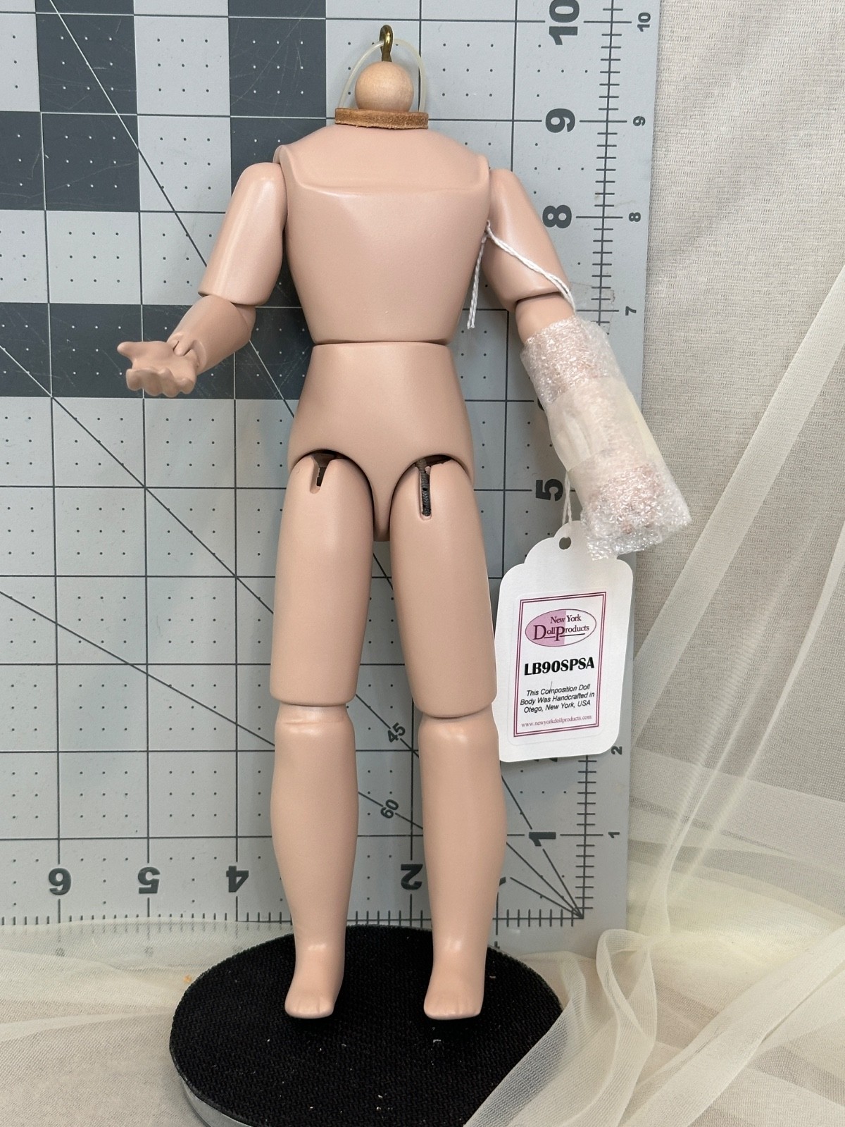 NY Doll Parts Body Fashion doll LB90SPSA 9” Composition doll body for 12” doll