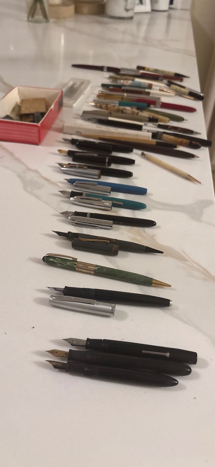Fountain Pens Ballpoint Pens Lot Waterman Ideal AS IS Fountain Pens Ballpoint Pens Lot Waterman Ideal AS IS