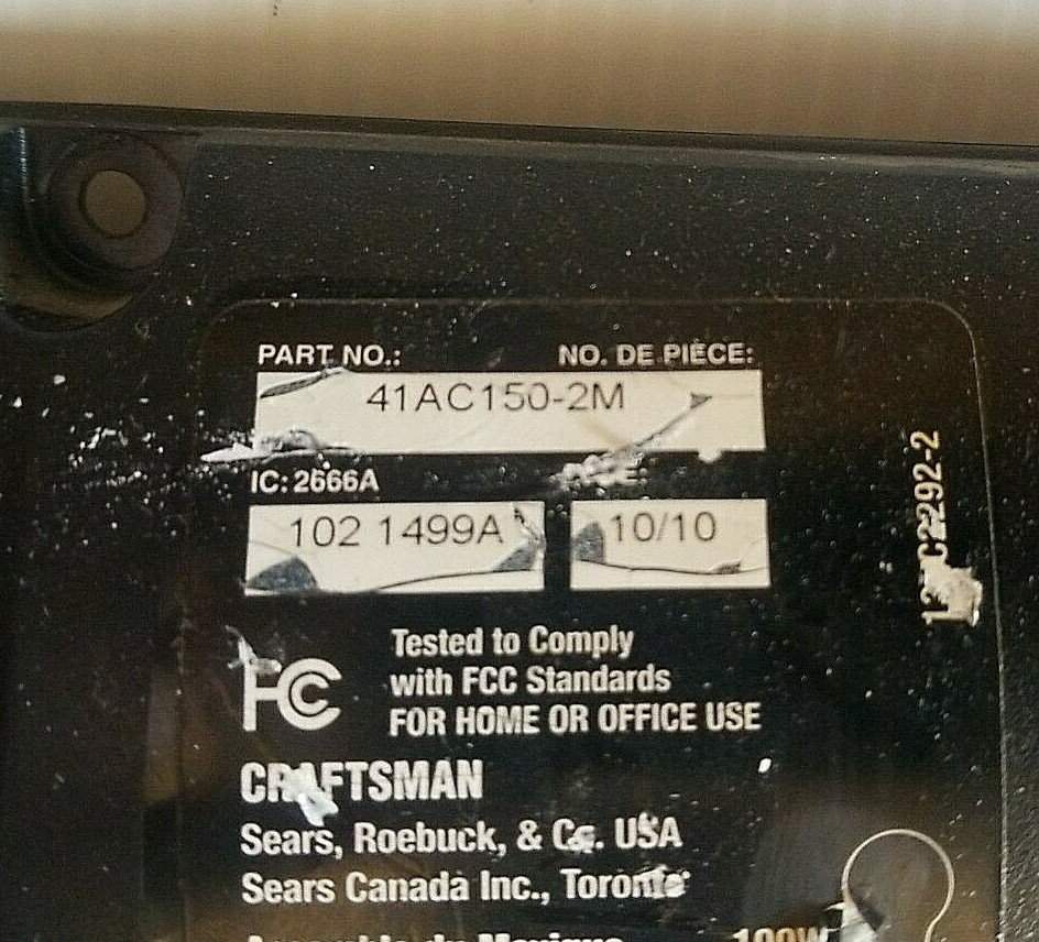 Sears Craftsman 41AC150-2 Chamberlain Circuit Board Purple Learn - BOARD ONLY