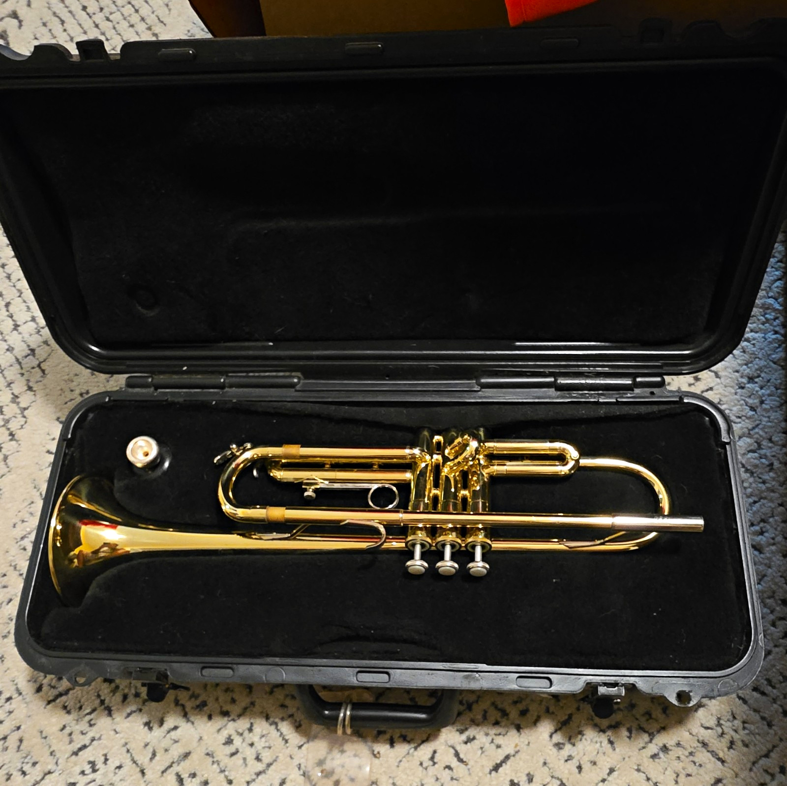 Bach Bb Trumpet Lacquered Brass Gold, 3 Piston Valves, Case & Mouthpiece