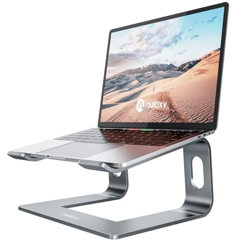 Nulaxy Full Aluminum Laptop Stand, Stable Support to 22 lbs, Open Cooling Nulaxy Full Aluminum Laptop Stand, Stable Support to 22 lbs, Open Cooling
