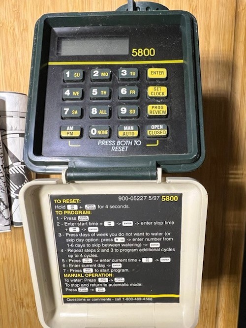 Vintage Nelson Electronic Timer 5800 w Three Pre-Set Programs