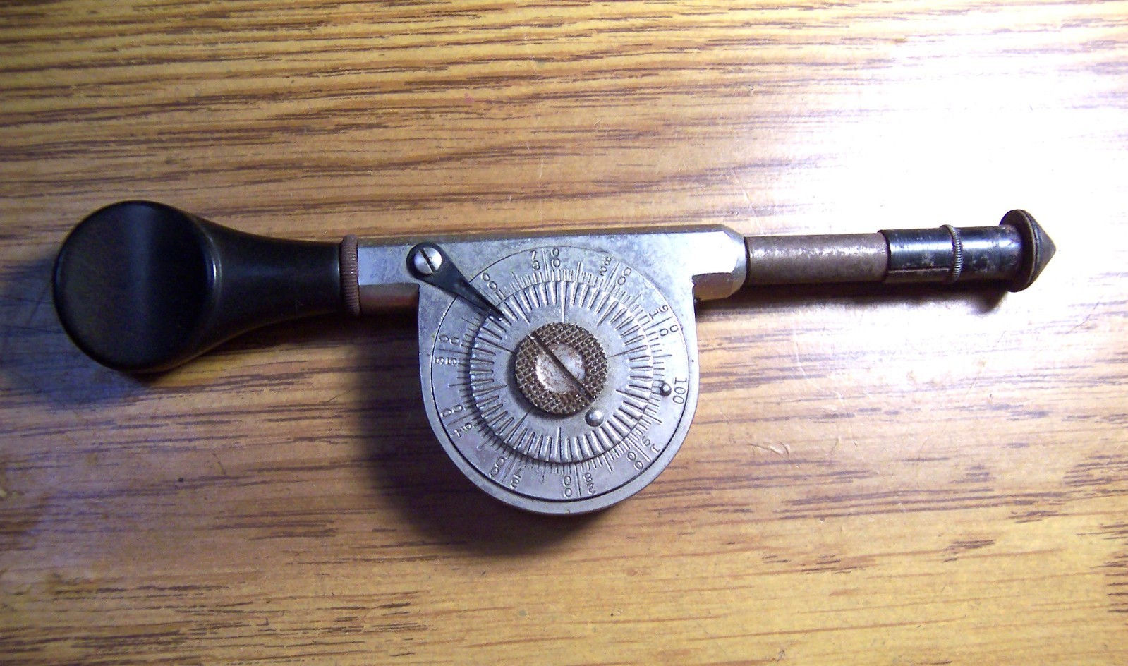 Vintage L.S. Starrett Revolution Counter RPM Gauge Speed Indicator Dial Made USA