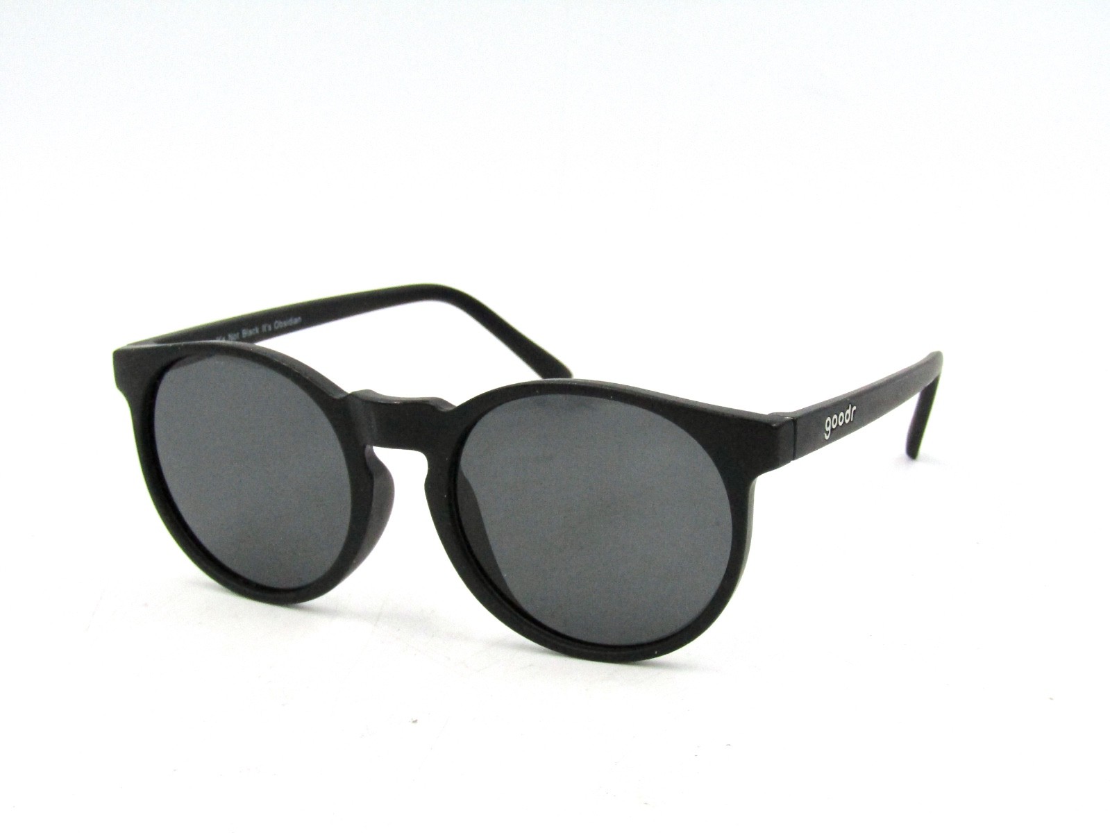goodr Circle G, It\'s Not Black It\'s Obsidian, Round Polarized Sunglasses #718