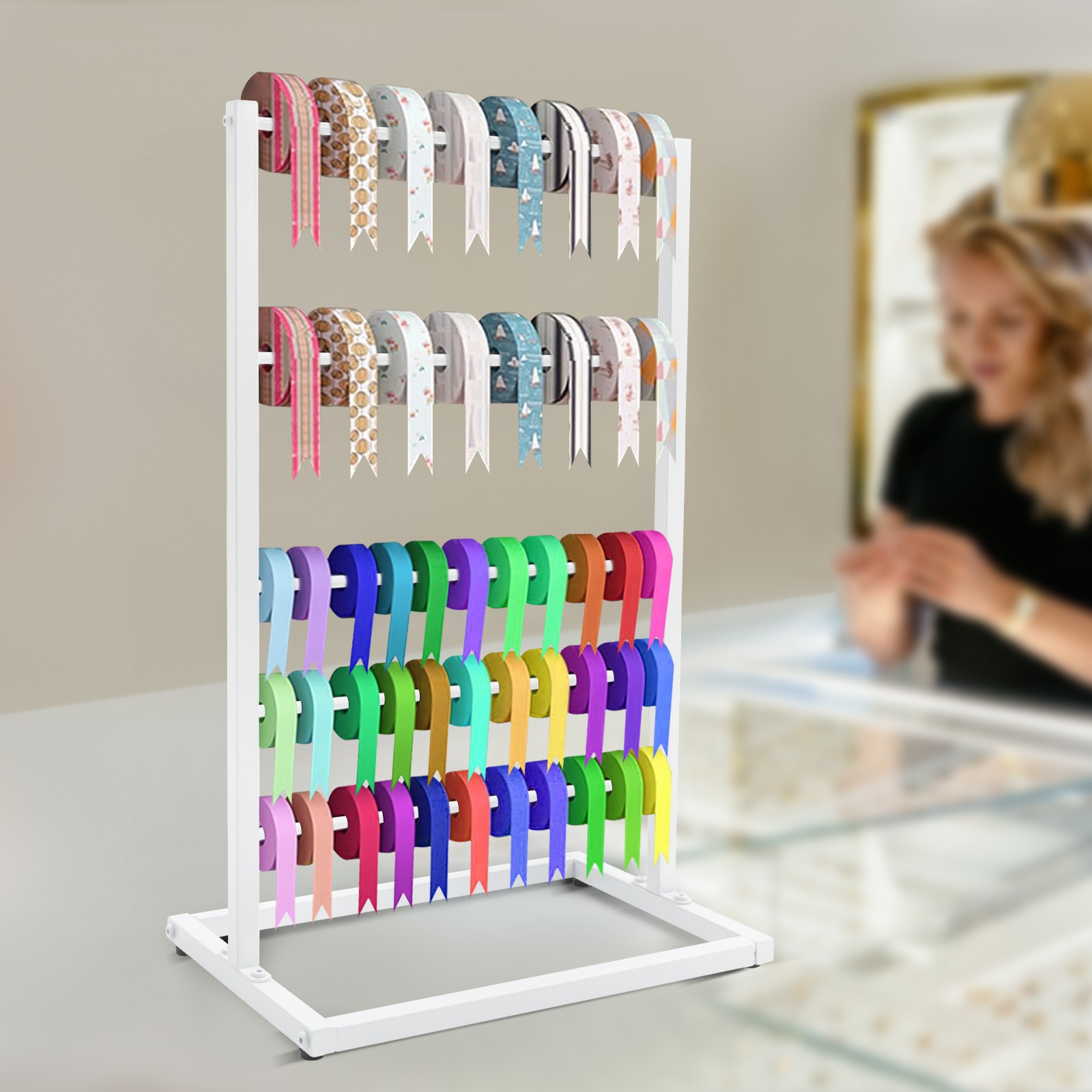 44*30*70cm Freestanding Multifunctional Rack 5 Tier Organizer Metal Rack