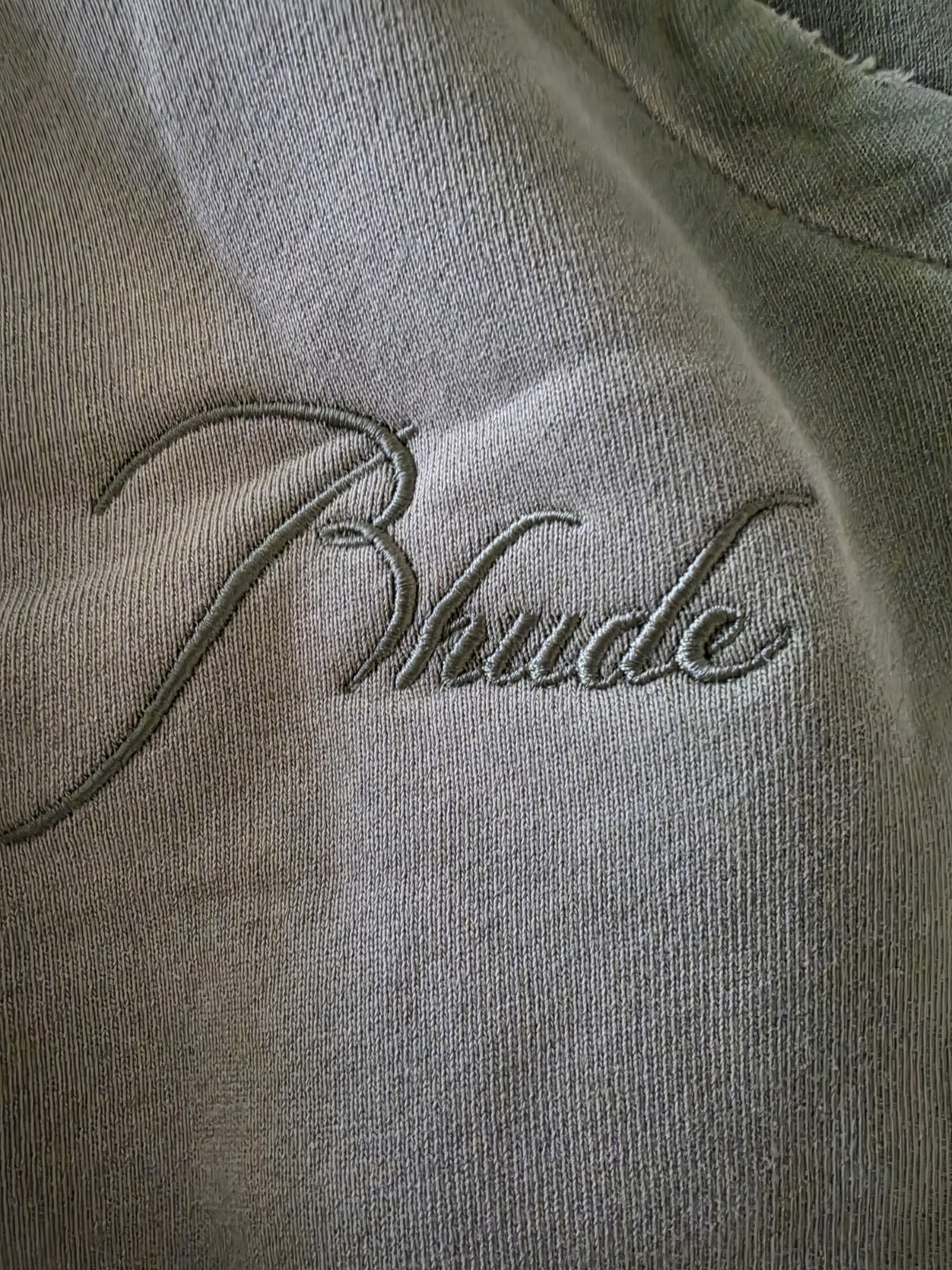 Rhude Sundry Olive Men\'s Sweatpants Size S Cotton Fleece Drawstring MPN
