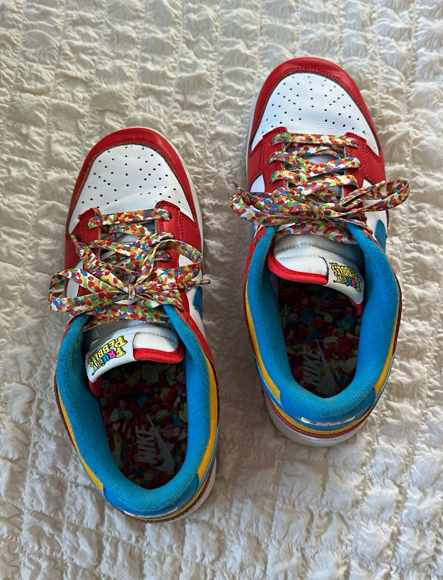 Nike Dunk Low LeBron James x Fruity Pebbles Habanero Red DH8009-600