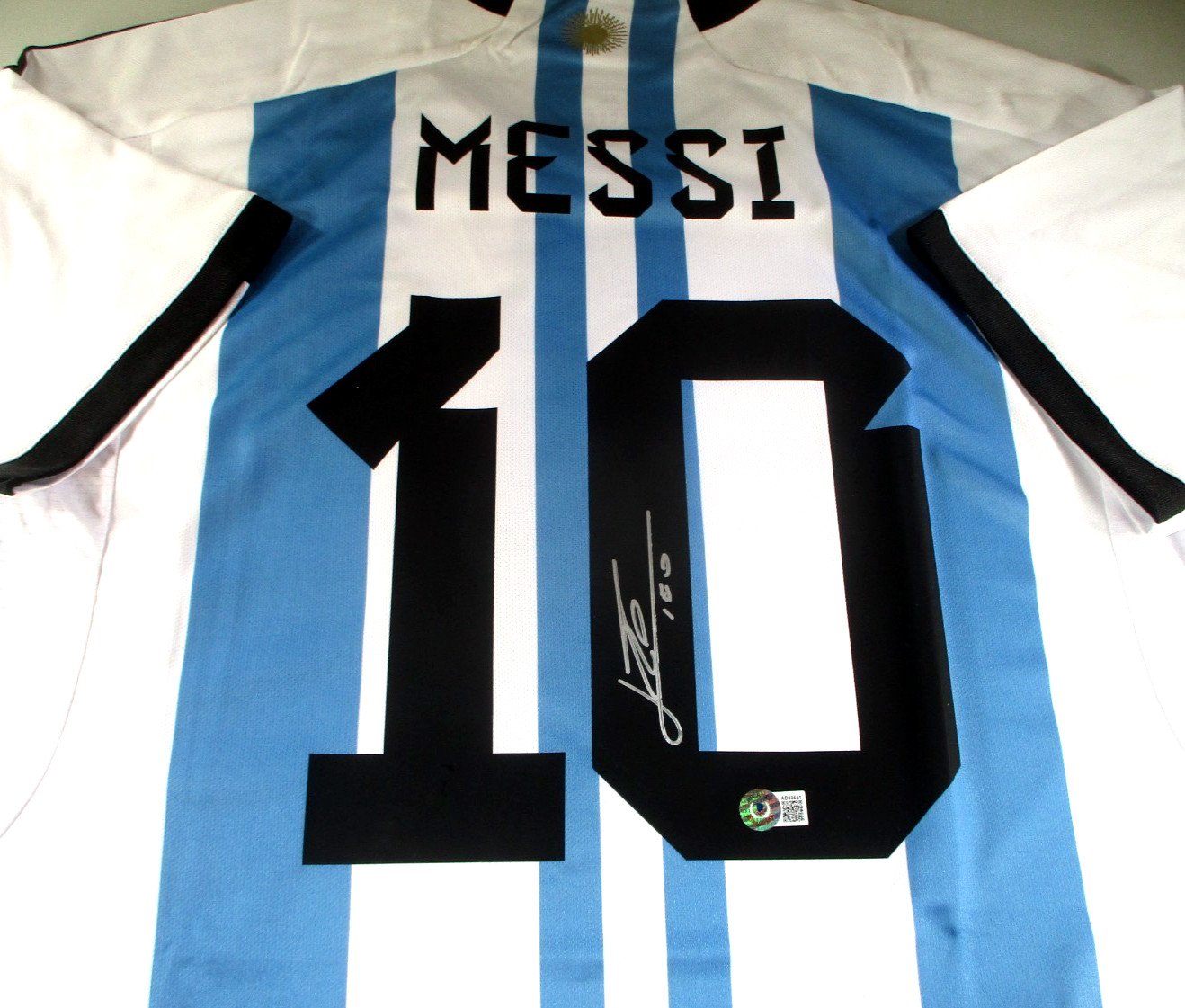 Lionel Messi / Autographed FC Argentina Adidas Aeroready Soccer Jersey / BAS LOA