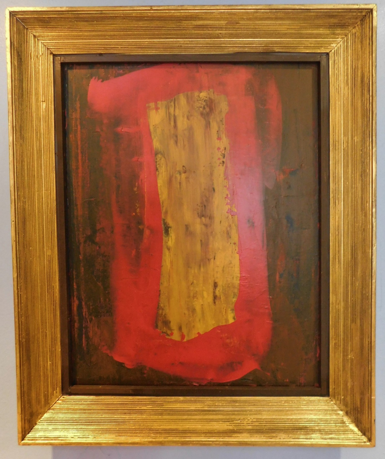 VTG Modern Cubist Abstract Painting NEW YORK SCHOOL  Scott Anderberg 24 x 18 
