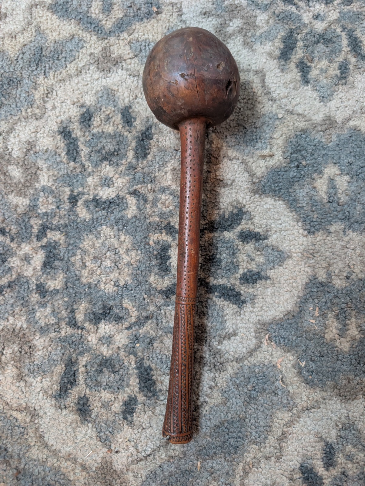 Fiji Throwing Club 19th Century i ula tavatava Original Antique Museum Quality