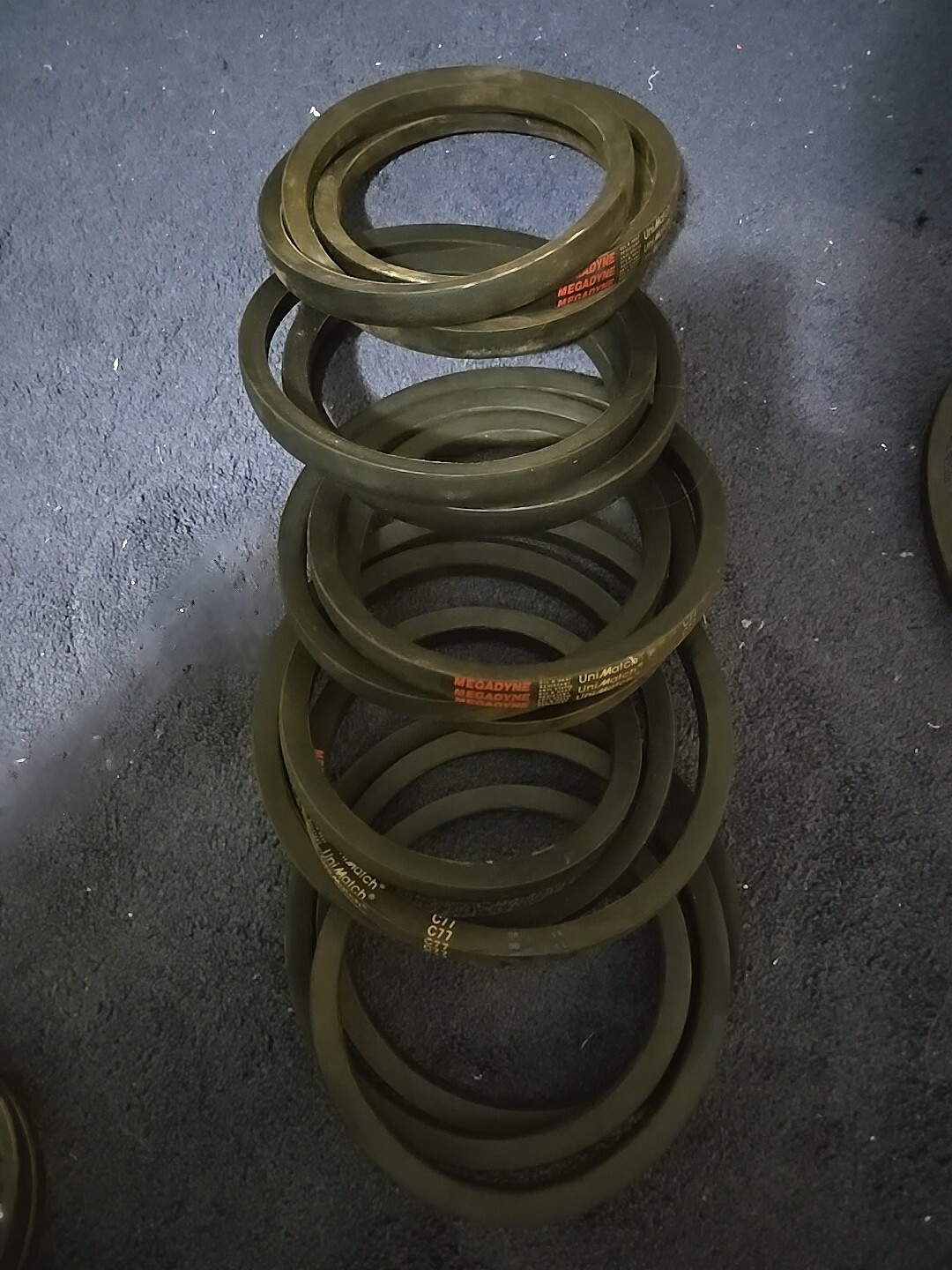 Set Of Five (5) C77 V-belt Set Of Five (5) C77 V-belt