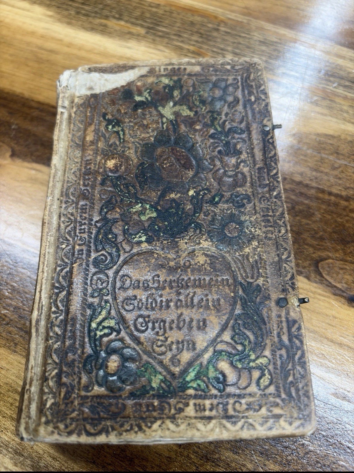 Martin Luther German Hymns Prayer Book Leather Illustrated Marburg 1752