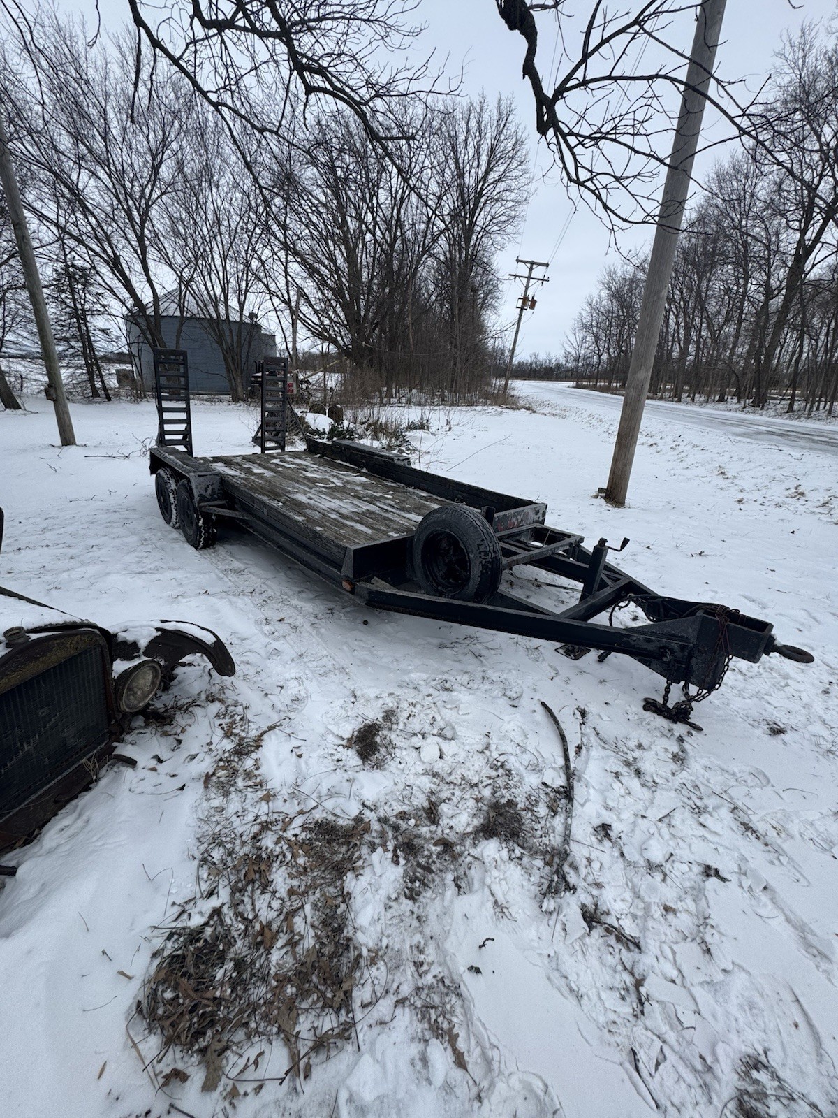 Heavy Equipment Tandem Trailer 16\' With Ramps 78\