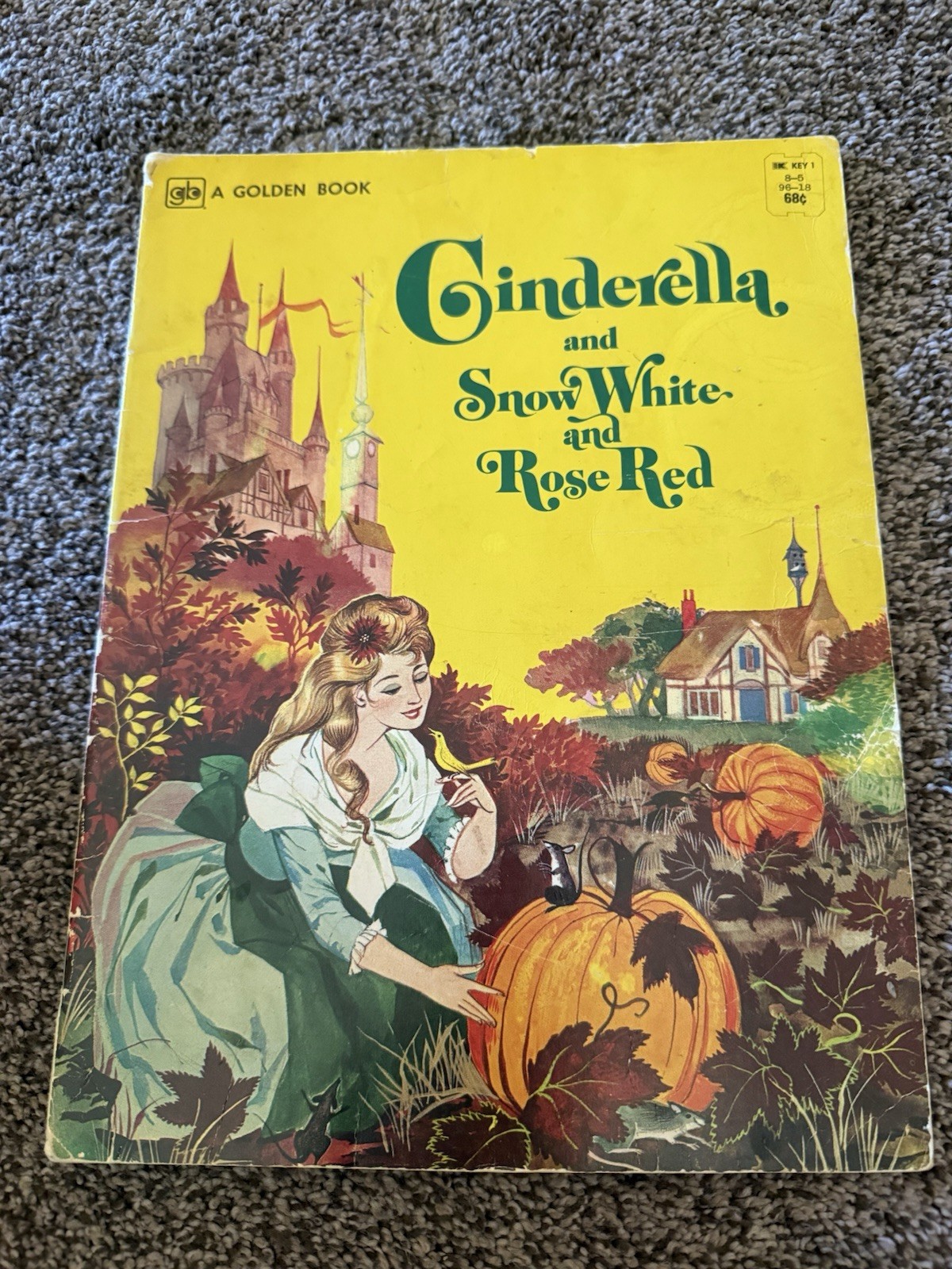 Cinderella and Snow White, and Rose Red Vtg. Paperback Golden Book 1962 G. Laite