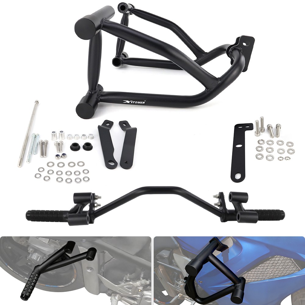 Fit For HONDA VFR800F Interceptor 2002-2013 Stunt Cage Crash Guard Subcage Peg