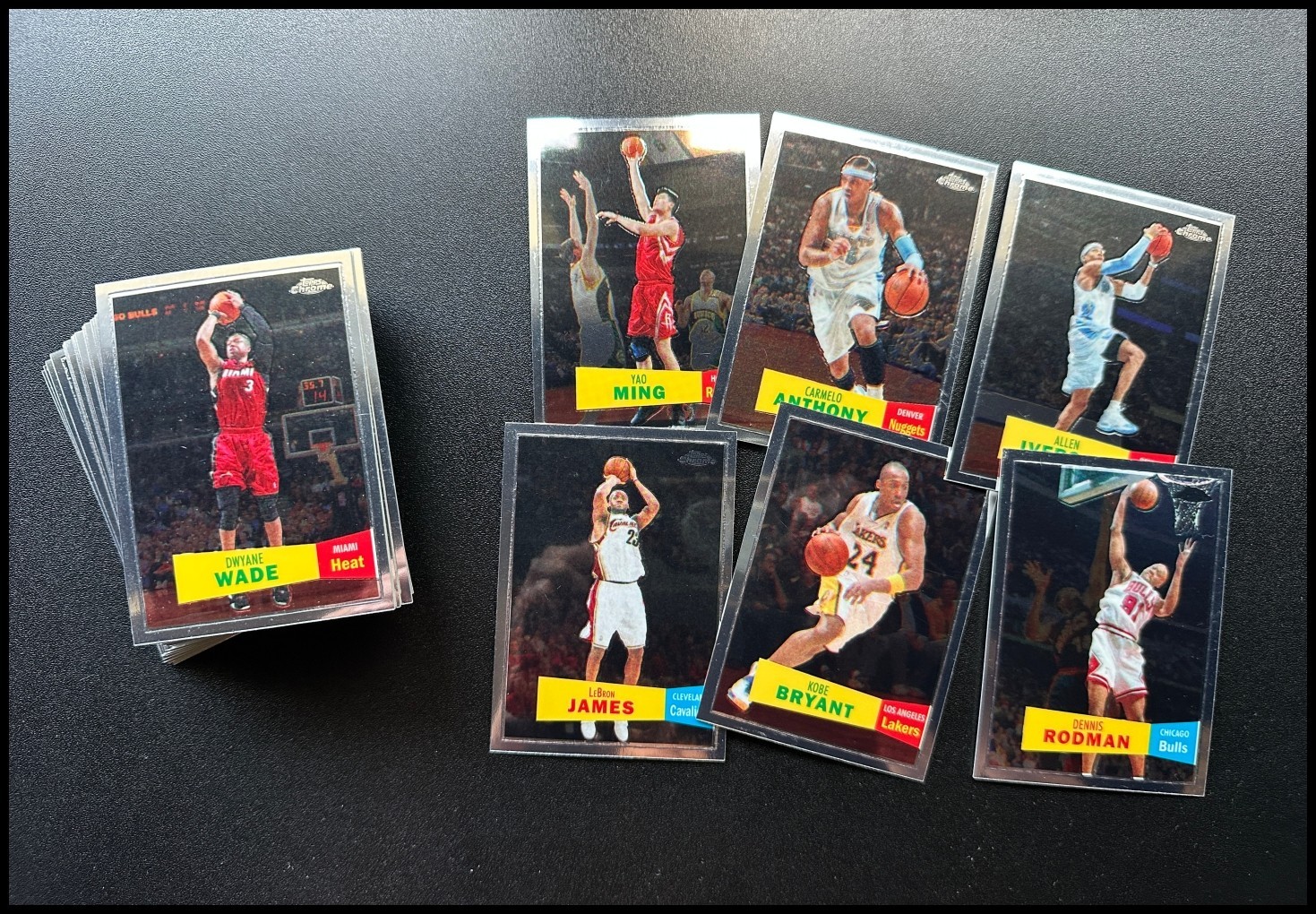 2007-08 Topps Chrome COMPLETE SET 50 Cards 1957-58 Variations LeBron James Kobe