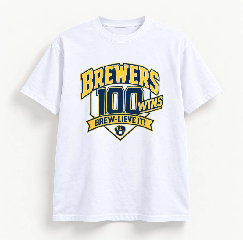 9/25/26 MILWAUKEE BREWERS 100 WINS Exclusive SHIRT S-5XL