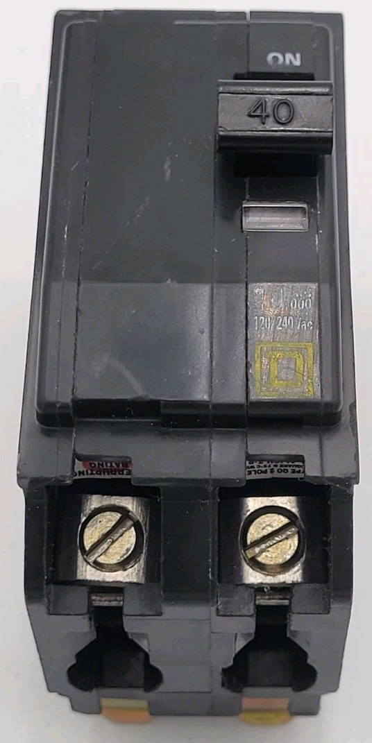 NEW Square D QO240 40 Amp 2-Pole 120/240 V Plug-On Circuit Breaker NEW Square D QO240 40 Amp 2-Pole 120/240 V Plug-On Circuit Breaker