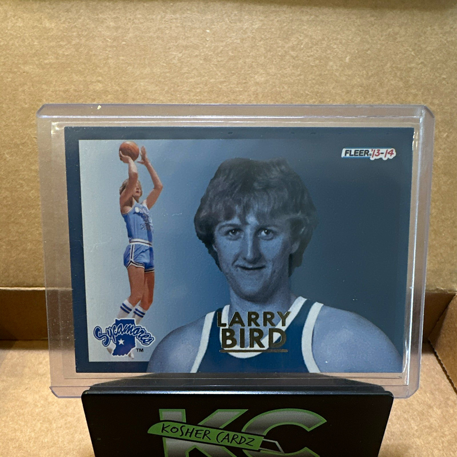 Upper Deck 2013-14 Fleer Retro Larry Bird #20 Indiana State final four stars Upper Deck 2013-14 Fleer Retro Larry Bird #20 Indiana State final four stars