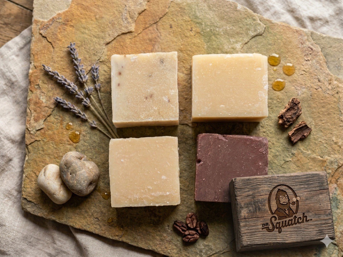 Dr. Squatch Men's Rough Cut Natural Soap Random Assortment (8 Pack)