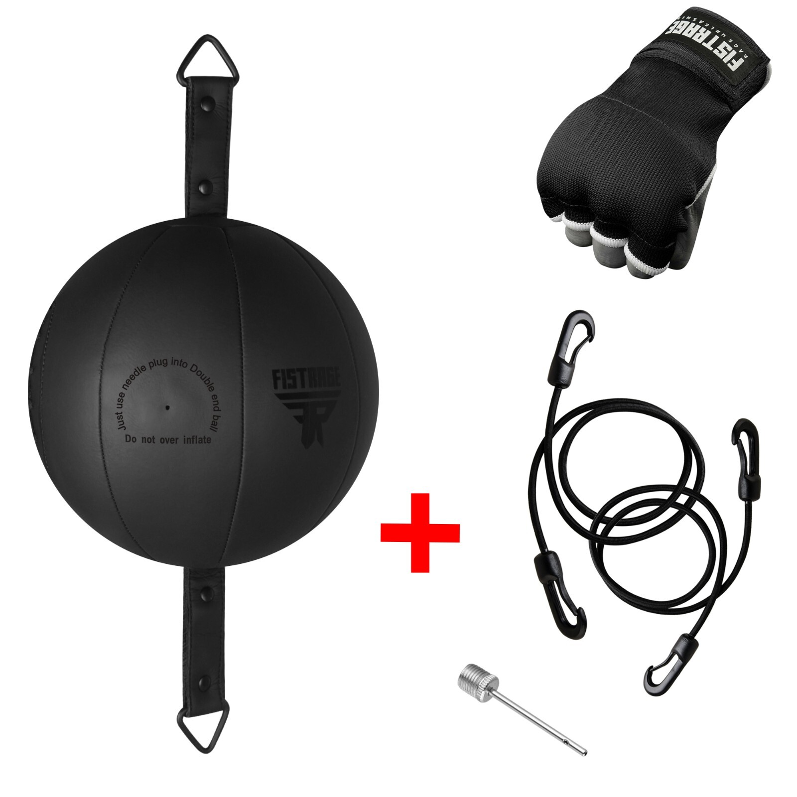 FISTRAGE Double End Leather Training Dodge MMA Boxing Floor to Ceiling Punch bag