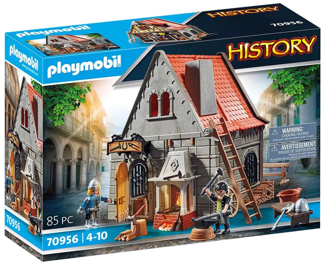 Playmobil History Set 70956 Medieval Blacksmith\'s Forge NEW Boxed