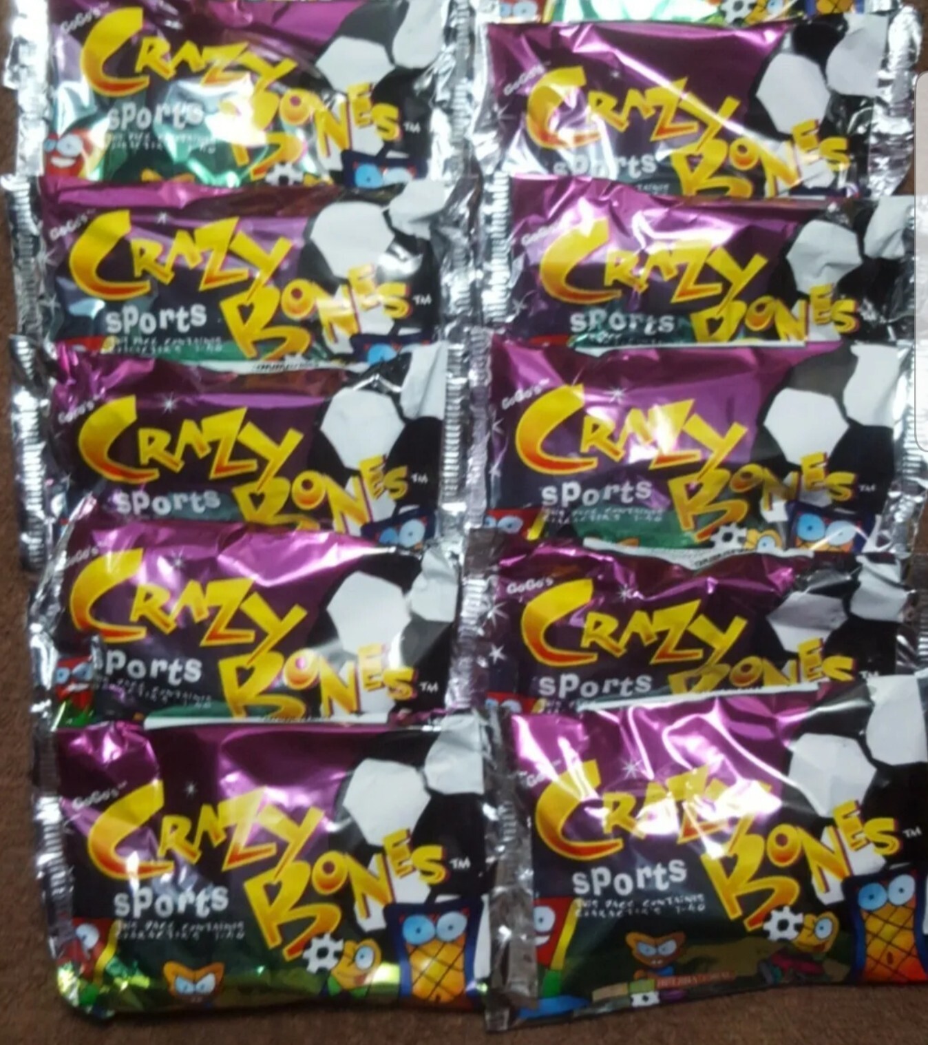 10 NEW SEALED PACKS GOGOS CRAZY BONES ORIGINAL 10 NEW SEALED PACKS GOGOS CRAZY BONES ORIGINAL