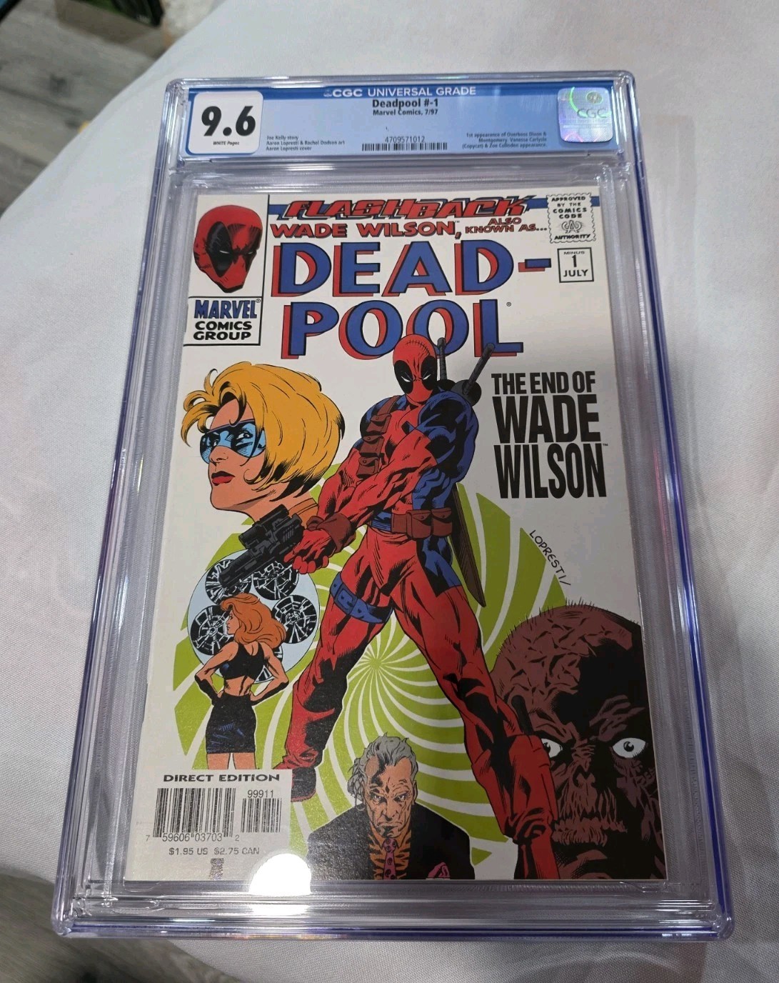 DEADPOOL Flashback #-1 Cgc 9.6