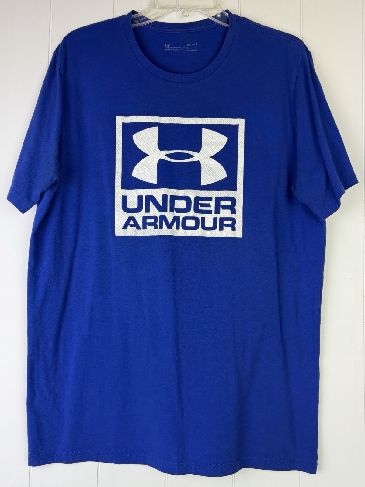 Under Armour Men’s Blue Logo T‑Shirt Under Armour Men’s Blue Logo T‑Shirt