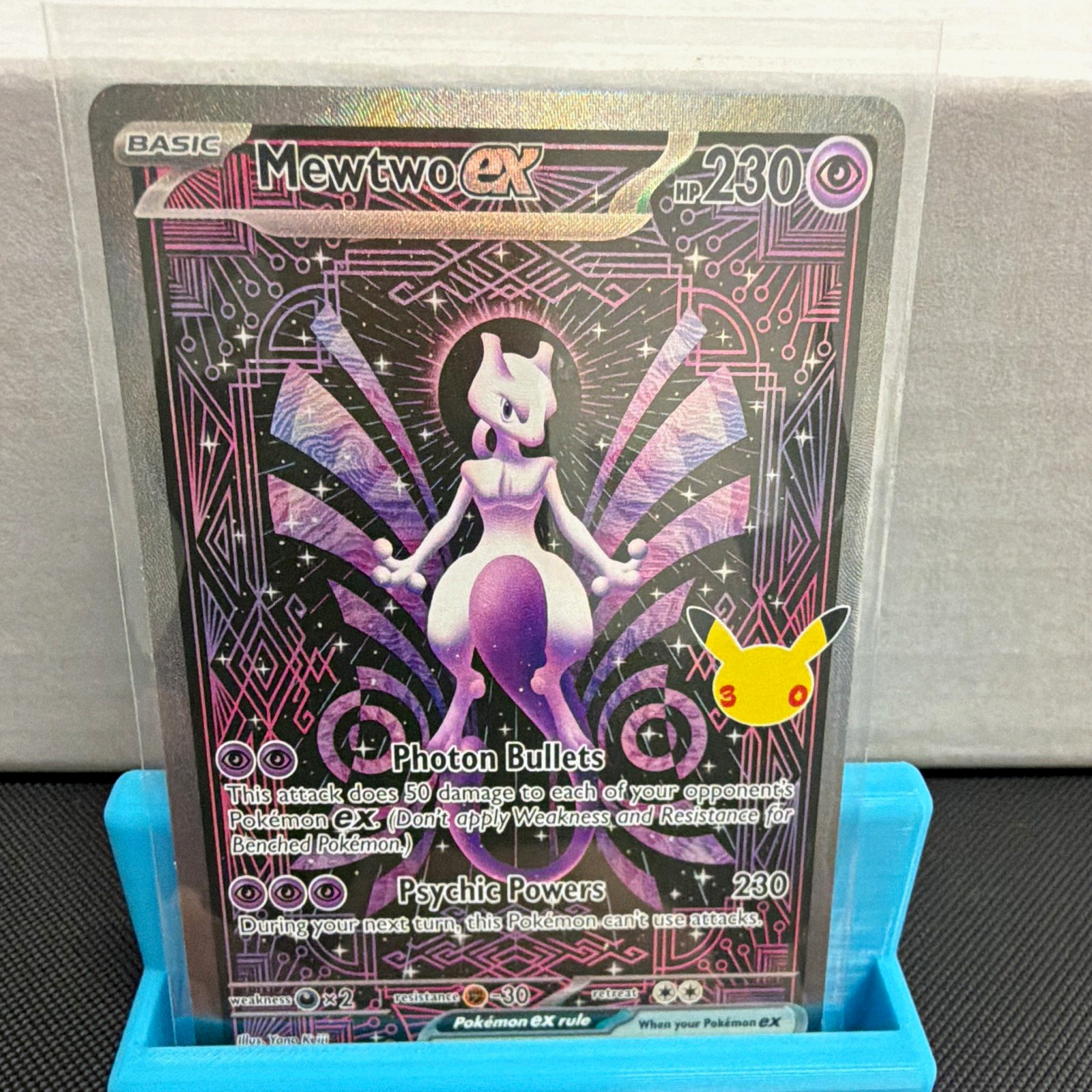 Mewtwo ex 151/128 Me: 30th Celebration Special Illustration Rare Holo English