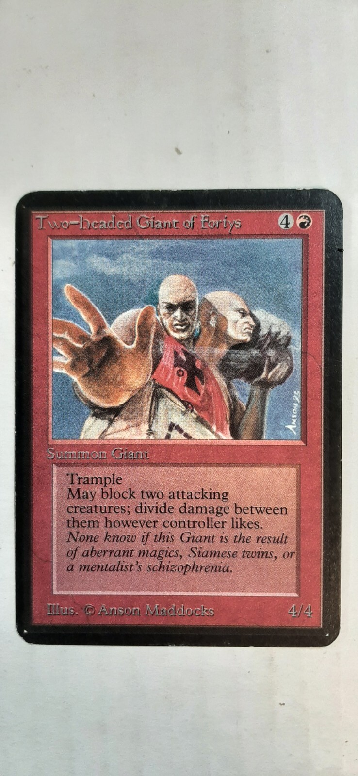 MTG Magic The Gathering LP ALPHA TWO-HEADED GIANT OF FORIYS