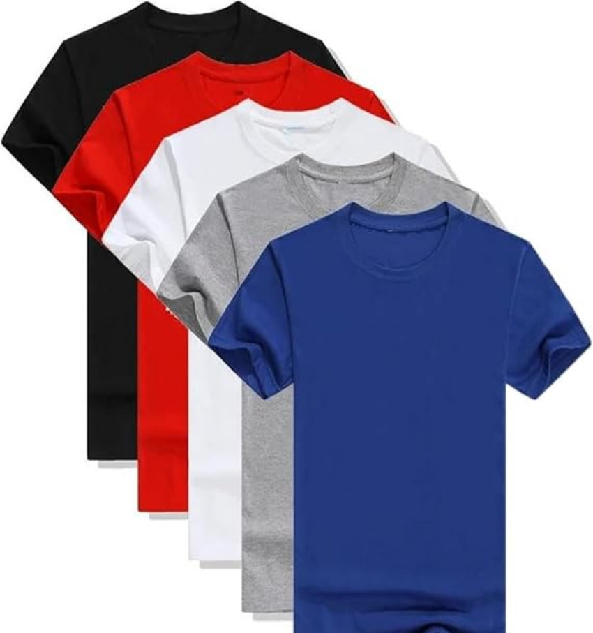 T shirt for men round neck huththo 5pcs set