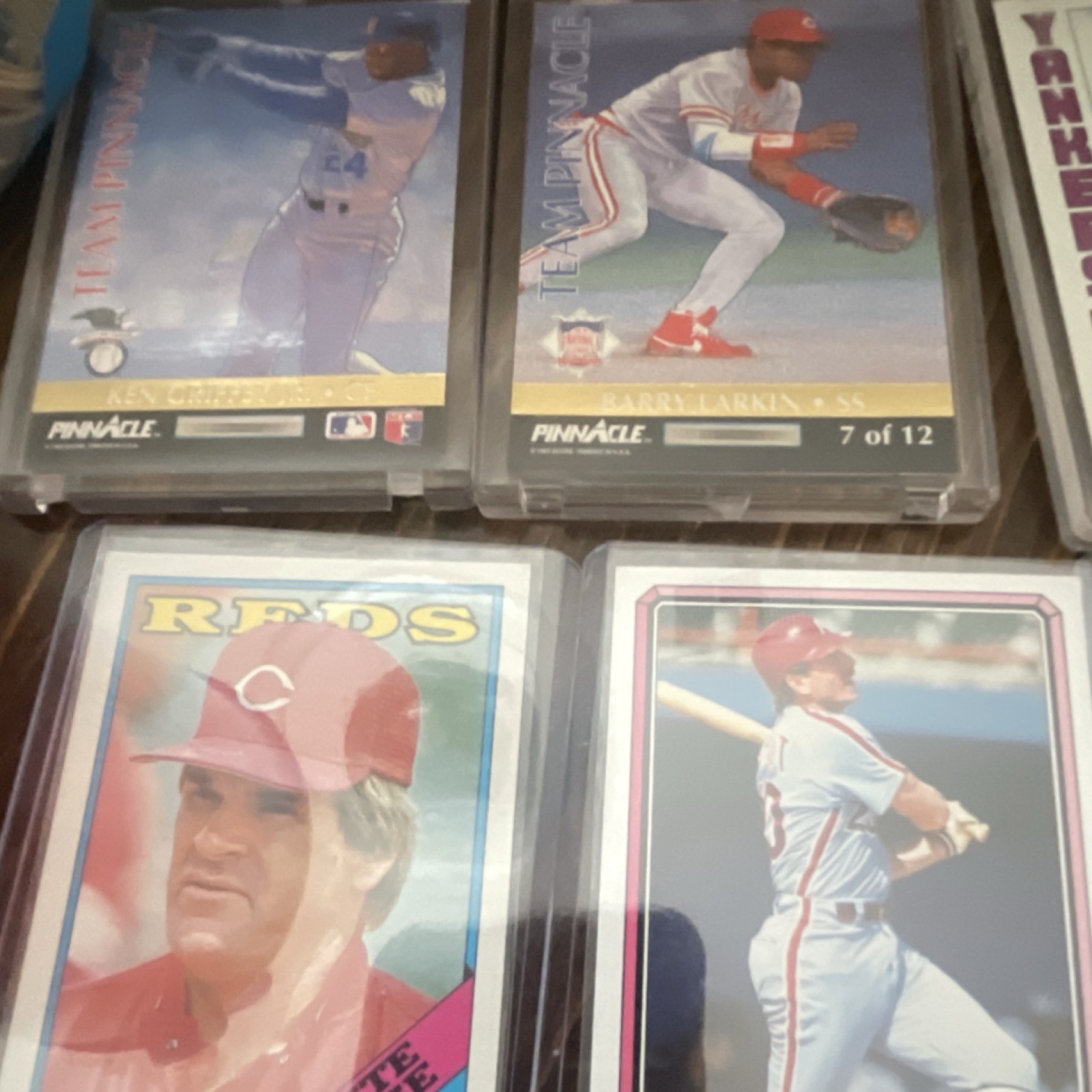 1992 Team Pinnacle Ken GrifeyBret Butler, Cal Ripken/Barry Larkin, Don Matttingl